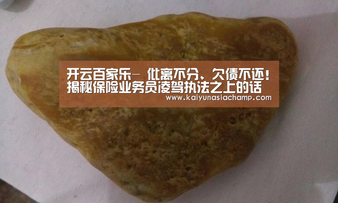 开云百家乐-
仳离不分、欠债不还!揭秘保险业务员凌驾执法之上的话术 真任性(图4) 开云篮球