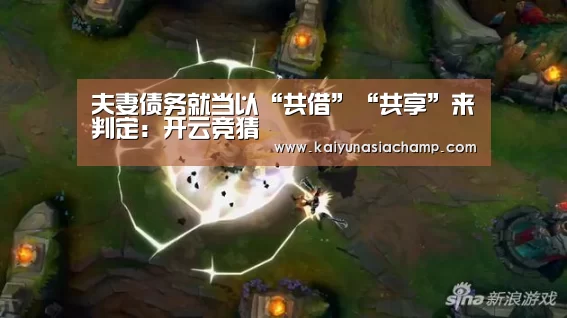 夫妻债务就当以“共借”“共享”来判定:开云竞猜(图4) 开云直播